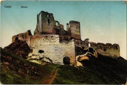 ** T2/T3 Csejte, Cachtice; Vár. Kiadja Horovitz Adolf / Cachticky Hrad / Castle Ruins (fl) - Non Classificati