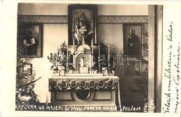 * T1/T2 1931 Eperjes, Presov; Angolkisasszonyok Intézete, Majori Kápolna, Belső / Girl School's Chapel, Interior. Zarnay - Sin Clasificación