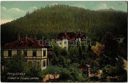 T2/T3 1911 Fenyőháza, Lubochna; Villasor Az Erzsébet Parkban. Kiadja Holczmann Izidor / Villas (EK) - Non Classés