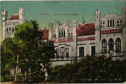 ** Galánta - 2 Db Régi Városképes Lap: Gróf Esterházy Kastély / 2 Pre-1945 Town-view Postcards: Castle - Unclassified