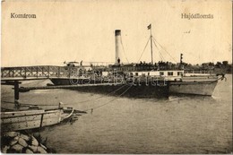 * T2/T3 1925 Komárom, Komárno; Hajóállomás Gőzhajóval / Ship Station, Steamship (Rb) - Non Classificati