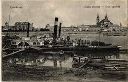 T2/T3 1915 Komárom, Komárno; Dunai Kikötő, Gőzhajók. L. H. Pannonia 139. / Danube Port With Steamships (EK) - Non Classificati