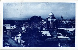 T2 Losonc, Lucenec; Látkép A Zsinagógával / General View With Synagogue + 1938 Losonc Visszatért So. Stpl. - Non Classés