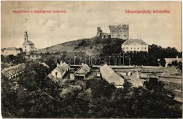 T2/T3 1918 Nagykövesd, Velky Kamenec; Sátoraljaújhely Környéke, Rákóczi Vár, Fischer Kastély. Kiadja Lövy Adolf / Castle - Non Classés