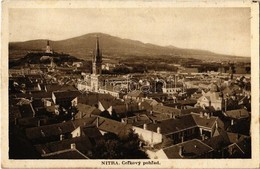 T2/T3 Nyitra, Nitra; Celkovy Pohlad / Látkép Zsinagógával / General View With Synagogue (fl) - Non Classés