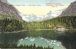 ** T2 Tátra, Magas Tátra, Vysoké Tatry; Poprádi Tó és Menház / Poppersee Und Schutzhütte / Poprádské Pleso, Chata / Lake - Sin Clasificación