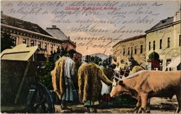 T2/T3 Munkács, Mukacheve, Mukacevo; Ruthének A Piacon. Nagy Albert Kiadása / Rusyns At The Market (EK) - Non Classés