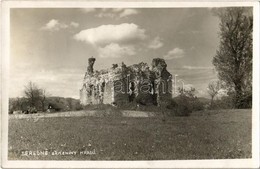 T2/T3 1939 Szerednye, Seredne, Serednie; Zriceniny Hradu / Vár. Kiadja Valler Henrik / Castle Ruins (EK) - Non Classificati