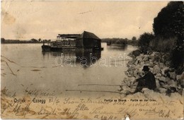 T3/T4 1904 Eszék, Essegg, Osijek;  Partija Sa Drave / Partie An Der Drau / Dráva Part, Vízi Hajómalom / Drava Riverside, - Non Classés