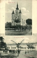 T3 Csurog, Curug; Szerb Ortodox Templom, Községi Elemi Iskola, Gyerekek. W. L. Bp. 2274-75. / Serbian Orthodox Church, E - Ohne Zuordnung