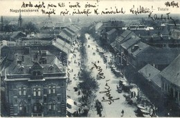 T2 1916 Nagybecskerek, Zrenjanin, Veliki Beckerek; Totale / Látkép, Hunyadi Utca, Piaci árusok, Bódék / Street View, Mar - Non Classés