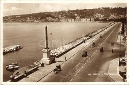 T2 Naples, Napoli; Via Caracciolo / Street View With Atuomobiles - Zonder Classificatie