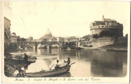 T2 Rome, Roma; Castel S. Angelo E S. Pietro Visti Dal Tevere  / Castle - Ohne Zuordnung