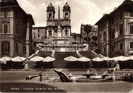 T2/T3 Rome, Roma; Piazza Trinita Dei Monti / Square (EK) - Non Classificati