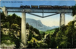 * T4 Vallorbe, Pont Du Day / Viaduct Du Day, Locomotive, Train  (Rb) - Unclassified