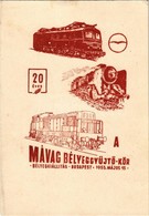 * T2 1955 20 éves S MÁVAG Bélyeggyűjtő-Kör. Bélyegkiállítás Budapest / 20th Anniversary Of The Philatelist's Circle Of T - Non Classificati