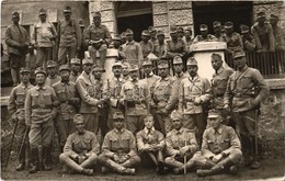 * T2/T3 1915 Osztrák-magyar Katonák Csoportképe Sátoraljaújhelyen / WWI Austro-Hungarian Military, K.u.K. Soldiers. Phot - Non Classificati