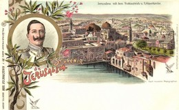 ** 1898 Vilmos Császár Szentföldi Utazása, 13 Különféle Szép Színes Litho Képeslap A 16-os Sorozatból / Holyland Visit O - Unclassified