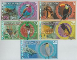 Aldabra Sziget 2017. 3-50$ Fantáziabankjegy T:I 
Aldabra Island 2017.  3-50 Dollars Fantasy Banknotes  C:UNC - Ohne Zuordnung