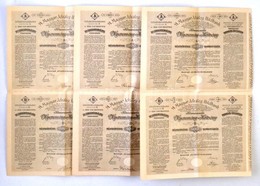 1906. 'A Magyar Jelzálog-Hitelbank' Nyereménykötvénye ívben, 'A' és 'B' Együtt 100K-ról, 3 Nyelven (3x) T:III Szép Papír - Ohne Zuordnung