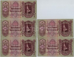 1930. 100P (5x) Sorszámkövetők T:II - Sin Clasificación