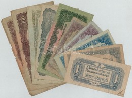 1944. 1P-100P (10x) 'A Vöröshadsereg Parancsnoksága' T:III,III- Közte Szép Papír Is - Ohne Zuordnung