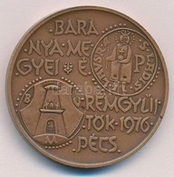 Nagy István (1920-) 1976. 'Baranya Megyei éremgyűjtők 1976. Pécs / 900 éves A Dukász Korona' Br Emlékérem (42,5mm) T:1 - Non Classificati