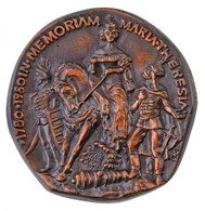 1980. 'In Memoriam Maria Theresia' Br Emlékplakett (~95mm) T:2 - Unclassified