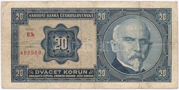 Csehszlovákia 1925. 20K T:III,III-
Czechoslovakia 1925. 20 Korun C:F,VG
Krause 21.a - Zonder Classificatie