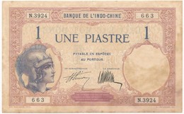 Francia Indokína 1927-1931. 1P T:II Fo.
French Indo-China 1927-1931. 1 Piastre C:XF Spots - Unclassified