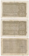 Románia/Német Megszállás 1917. 25b 3(x) C:III,III-
Romania 25 Bani (3x) C:F,VG - Non Classificati