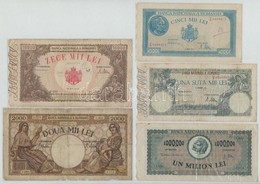 Románia 1941-1947. 5db Klf Bankjegy, Mindegyik Lezárt Fóliában T:III,III-
Romania 1941-1947. 5pcs Of Diff Banknotes, All - Ohne Zuordnung