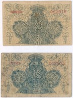 Szerb-Horvát-Szlovén Királyság 1919. 1/2D (2x) T:III,III-  Kingdom Of The Serbs, Croats And Slovenes 1919. 1/2 Dinara (2 - Ohne Zuordnung
