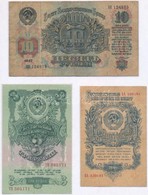 Szovjetunió 1947. 1R + 3R + 10R Mindhárom Lezárt Fóliában T:III,III-
Soviet Union 1947. 1 Ruble + 3 Rubles + 10 Rubles A - Non Classificati