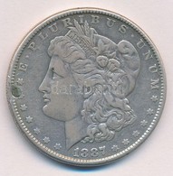 Amerikai Egyesült Államok 1887. 1$ Ag 'Morgan' T:2- Lyuktömött
USA 1887. 'Morgan' Dollar Ag C:VF Plugged Hole
Krause KM# - Ohne Zuordnung