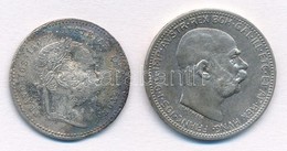 Ausztria 1869. 20kr Ag 'Ferenc József' + 1916. 1K Ag 'Ferenc József' T:II,III Patina, Horpadás
Austria 1869. 20 Kreuzer  - Non Classificati