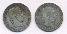 Ausztria 1893. 1K Ag 'Ferenc József' (2x) T:2-,3 Patina
Austria 1893. 1 Corona 'Franz Joseph' (2x) C:VF,F Patina
Krause  - Ohne Zuordnung