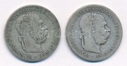 Ausztria 1895-1898. 1K Ag 'Ferenc József' (2xklf) T:2- Austria 1895-1898. 1 Corona Ag 'Franz Joseph' (2xdiff) C:VF - Non Classificati