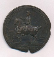 Német Államok / Poroszország ~1757. 'II Nagy Frigyes / Rossbachi Csata 1757' Br Emlékérem (43mm) T:3,3- Rep,részben Hián - Zonder Classificatie