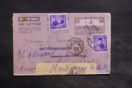 EGYPTE - Entier Postal + Compléments Du Caire Pour La France Avec Contrôle Postal - L 34412 - Cartas