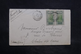 GUINÉE - Enveloppe De Conakry Pour Chalon Sur Marne En 1926 , Affranchissement Plaisant - L 34437 - Lettres & Documents