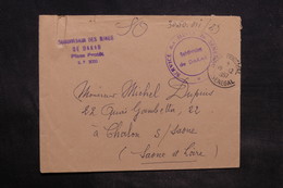 SÉNÉGAL - Enveloppe En Franchise Postale De Dakar Pour La France En 1957 - L 34447 - Senegal (1960-...)