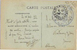 1917 - ARMEE D'ORIENT - PARC AUTOMOBILE SECTION S.S.A.XI - SP 510 - CARTE FM De SALONIQUE (GRECE) - Cartas & Documentos