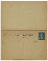 France, Entier Postal, Carte Postale Avec Réponse Payée, N4, Avec Date 631 Sur La Réponse - 1926 - - Cartes Postales Repiquages (avant 1995)