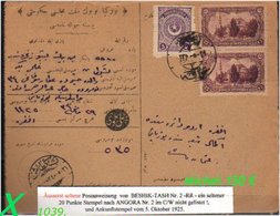 EARLY OTTOMAN SPECIALIZED FOR SPECIALIST, SEE...Postanweisung Mit 20 Punkte Stempel -RR- - Cartas & Documentos