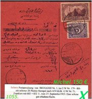 EARLY OTTOMAN SPECIALIZED FOR SPECIALIST, SEE..Postanweisung Mit Seltenen 20 Punkte Stempel - Storia Postale