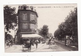14  VILLERS SUR MER    Rue Du Gaz    Avenue De La Gare    Attelage Avec Ane - Villers Sur Mer