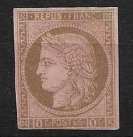 1872 Colonies N° 18* Neuf , Petit Aminci Cote 280€ - Ceres