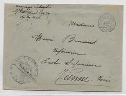 1915 - ARMEE D'ORIENT - RARE BASE De MOUDROS (ILE De GRECE) - ENVELOPPE FM Du SP 198 - Postmarks - EMA (Printer Machine)