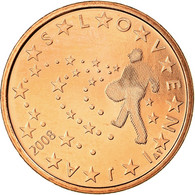 Slovénie, 5 Euro Cent, 2008, SPL, Copper Plated Steel, KM:70 - Slovenia